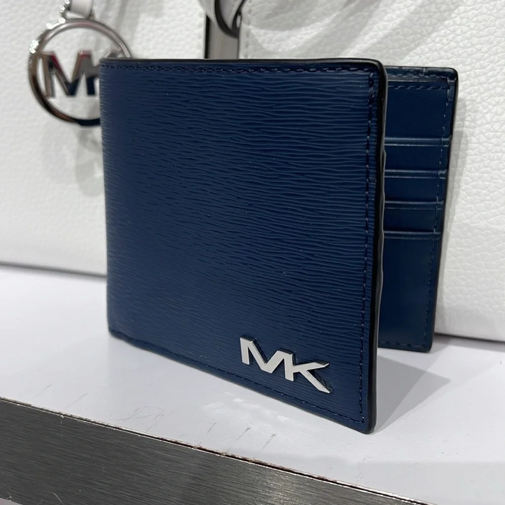 Michael Kors Cooper Billfold Wallet Navy NWT